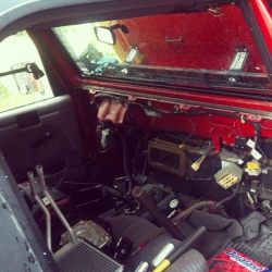 Replacing the Jeep's heater core